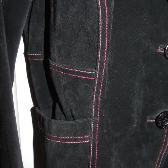 Suede, leather coat - Picture 3 of 9